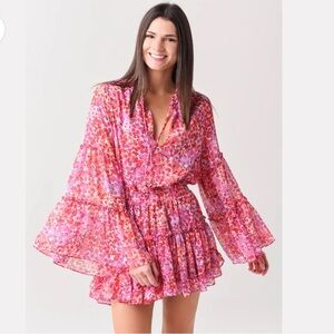 MISA Los Angeles Floral Dress Size S